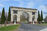 1407 La Crosse St., a Neoclassical/Beaux Arts cemetery building/monument, built in La Crosse, Wisconsin in 1901.