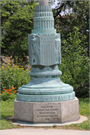 Relocated to Juneau Park (old address: TRIANGLE BOUNDED BY W WELLS ST, N 2ND ST AND N PLANKINTON AVE), a Art Deco commemorative monument/marker, built in Milwaukee, Wisconsin in 1934.