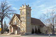 1616 W MEQUON RD, a Late Gothic Revival church, built in Mequon, Wisconsin in 1925.