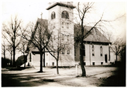 1616 W MEQUON RD, a Late Gothic Revival church, built in Mequon, Wisconsin in 1925.