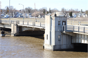 JACKSON/OREGON ST OVER FOX RIVER, a NA (unknown or not a building) bridge, built in Oshkosh, Wisconsin in 1956.