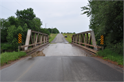 Meridian Road over Black Creek, a NA (unknown or not a building) pony truss bridge, built in Rietbrock, Wisconsin in 1940.