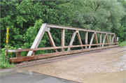 Meridian Road over Black Creek, a NA (unknown or not a building) pony truss bridge, built in Rietbrock, Wisconsin in 1940.