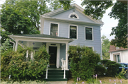 401 CENTRAL AVE, a Greek Revival house, built in Waukesha, Wisconsin in 1845.