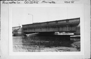 BRIDGE ST (US HIGHWAY 41) OVER MENOMINEE RIVER, a NA (unknown or not a building) concrete bridge, built in Marinette, Wisconsin in 1928.