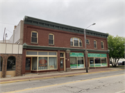 1722-1726 MAIN ST, a Neoclassical/Beaux Arts retail building, built in Marinette, Wisconsin in 1905.