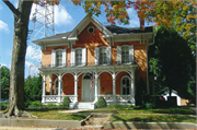 12 N CHURCH ST, a Italianate house, built in Elkhorn, Wisconsin in 1850.