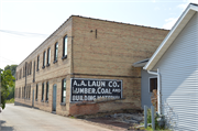 703 Fremont St., a Astylistic Utilitarian Building lumber yard/mill, built in Kiel, Wisconsin in 1924.