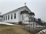 W9644 Zoar Rd (County Hwy F),, a Greek Revival church, built in Eldorado, Wisconsin in 1856.