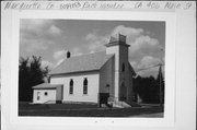 W5926 Main St, a Front Gabled house of worship, built in Packwaukee, Wisconsin in 1871.