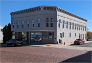101-107 E MAIN ST, a Commercial Vernacular large retail building, built in Evansville, Wisconsin in 1893.