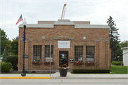 301 Fremont St., a Art Deco small retail building, built in Kiel, Wisconsin in 1935.