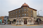 2ND ST AND STEELE ST, NW CNR, a Queen Anne hotel/motel, built in Algoma, Wisconsin in 1858.