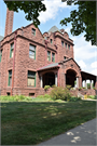 623 BROADWAY, a Romanesque Revival house, built in Baraboo, Wisconsin in 1906.