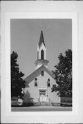 W1164 Fern Dr, a Early Gothic Revival house of worship, built in Mecan, Wisconsin in 1902.