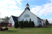 5265 Linden St, a Front Gabled house of worship, built in Laona, Wisconsin in 1904.