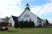 5265 Linden St, a Front Gabled church, built in Laona, Wisconsin in 1904.