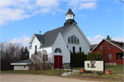 5265 Linden St, a Front Gabled house of worship, built in Laona, Wisconsin in 1904.