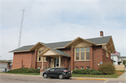 345 VINE ST, a Prairie School library, built in Reedsburg, Wisconsin in 1911.