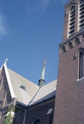 114 S K ST, a Early Gothic Revival house of worship, built in Sparta, Wisconsin in 1905.