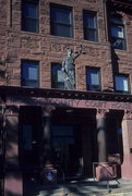 108 S COURT, a Romanesque Revival courthouse, built in Sparta, Wisconsin in 1895.