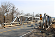 CTH M at CTH T over Fleming Creek, a bridge, built in Farmington, Wisconsin in 1939.