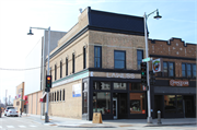 233 E COLLEGE AVE, a Second Empire small retail building, built in Appleton, Wisconsin in 1881.
