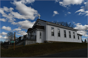 W9644 Zoar Rd (County Hwy F),, a Greek Revival house of worship, built in Eldorado, Wisconsin in 1856.