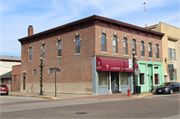 101-103 E Blackhawk Ave (A), a Italianate large retail building, built in Prairie du Chien, Wisconsin in 1866.