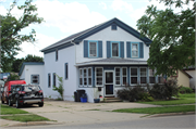 918 RACINE ST, a Greek Revival house, built in Delavan, Wisconsin in 1860.