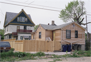 1840 N Dr. William Finlayson St (AKA 1840 N 5TH ST), a Queen Anne duplex/two-flat, built in Milwaukee, Wisconsin in 1892.