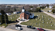 328 W Main St., a Front Gabled house of worship, built in Benton, Wisconsin in 1864.