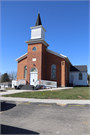 328 W Main St., a Front Gabled house of worship, built in Benton, Wisconsin in 1864.