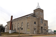 237 E MAIN ST, a Early Gothic Revival house of worship, built in Benton, Wisconsin in 1854.