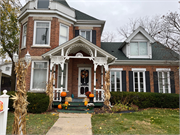 111 S 5TH ST, a Queen Anne house, built in Stoughton, Wisconsin in 1858.