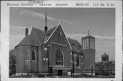114 S K ST, a Early Gothic Revival house of worship, built in Sparta, Wisconsin in 1905.
