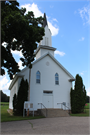 W1164 Fern Dr, a Early Gothic Revival house of worship, built in Mecan, Wisconsin in 1902.