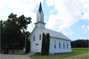 W1164 Fern Dr, a Early Gothic Revival house of worship, built in Mecan, Wisconsin in 1902.