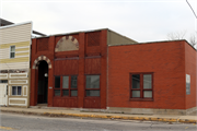 5895 State Highway 78, a Romanesque Revival bank/financial institution, built in Gratiot, Wisconsin in 1900.