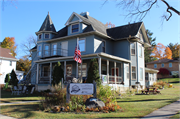 7457 Terrace Ave, a Queen Anne house, built in Middleton, Wisconsin in 1908.