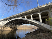 Dewey St, over the Eau Claire River, a NA (unknown or not a building) bridge, built in Eau Claire, Wisconsin in 1931.