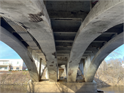 Dewey St, over the Eau Claire River, a NA (unknown or not a building) bridge, built in Eau Claire, Wisconsin in 1931.