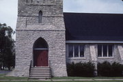 408 PARK AVE, a Late Gothic Revival house of worship, built in Oconto, Wisconsin in 1900.