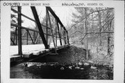 IRON BRIDGE RD, a NA (unknown or not a building) pony truss bridge, built in Mountain, Wisconsin in 1906.