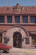 8 W DAVENPORT ST, a Prairie School bank/financial institution, built in Rhinelander, Wisconsin in 1911.