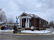 244 S Main St, a Neoclassical/Beaux Arts house of worship, built in Shawano, Wisconsin in 1925.