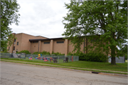 475 N. Water St., a Art Deco armory, built in Platteville, Wisconsin in 1940.