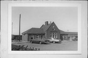 150 S ANDERSON ST, a Romanesque Revival depot, built in Rhinelander, Wisconsin in 1895.