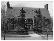 Antigo Public Library and Deleglise Cabin, a Building.