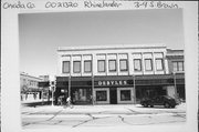 3-9 S BROWN ST, a Spanish/Mediterranean Styles retail building, built in Rhinelander, Wisconsin in 1929.